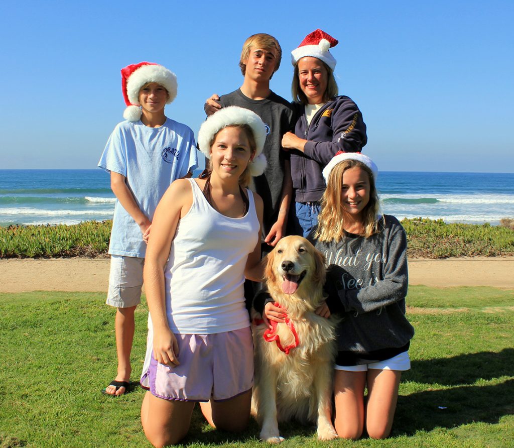 Familie, Weihnachten, Strand