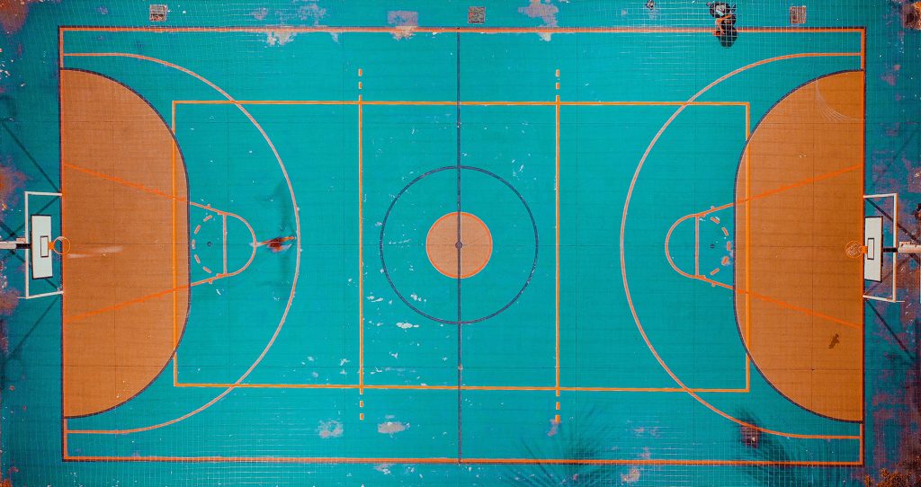 basketball court von oben