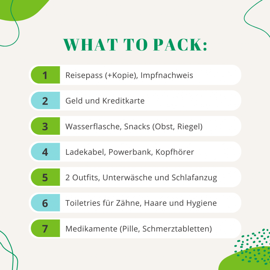 Tessas Packliste, um nichts für euren Weekendtrip zu vergessen