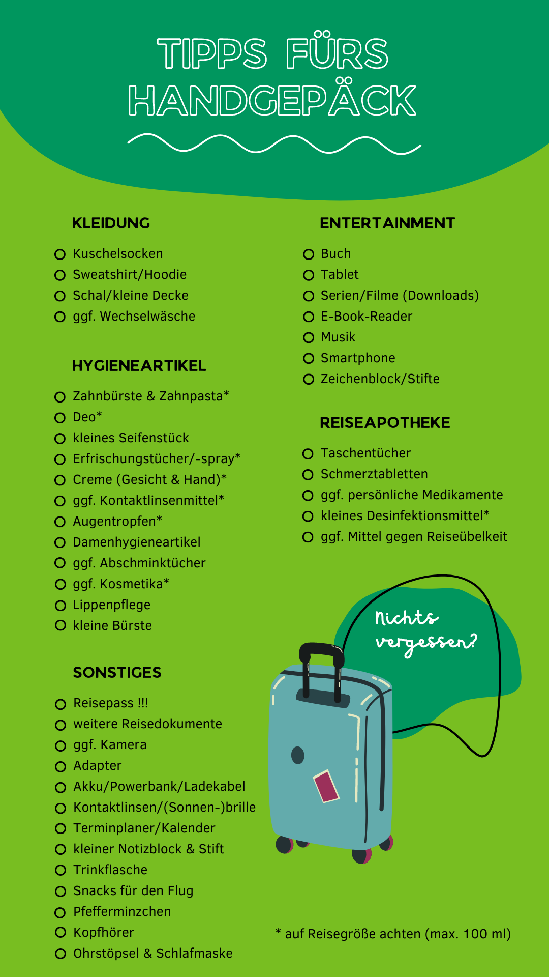 Unsere Tipps für dein Handgepäck auf Flugreisen AyusaIntrax Blog