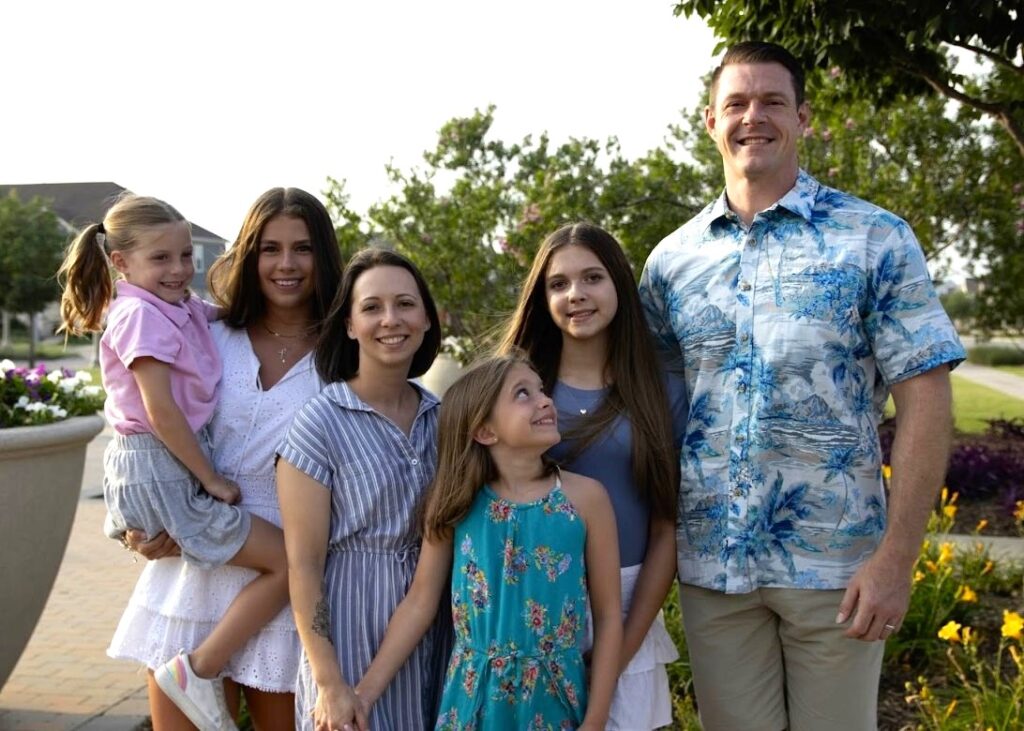 Sofia mit ihrer Gastfamilie in den USA