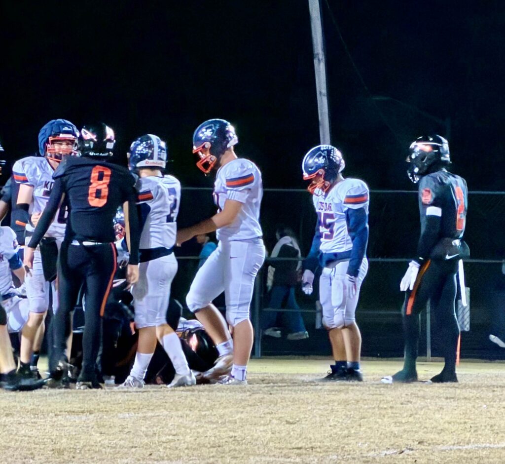 Quirins Team bei einem Footballspiel