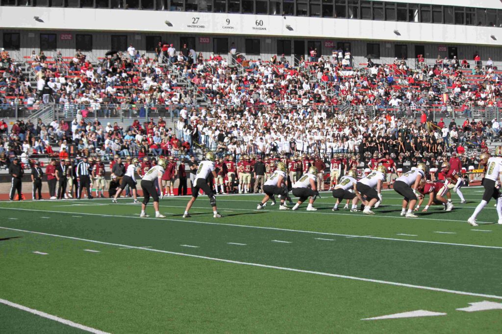 Jans Footballteam bei einem Spiel