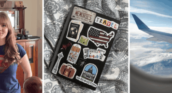 Helene, ihr Reisetagebuch und der Blick aus dem Flugzeugfenster