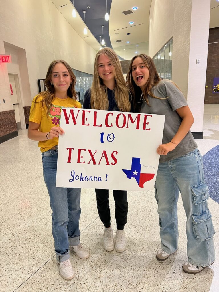 Willkommensschild am Flughafen in Texas
