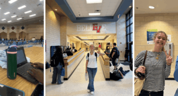 Frederike an ihrer amerikanischen High School