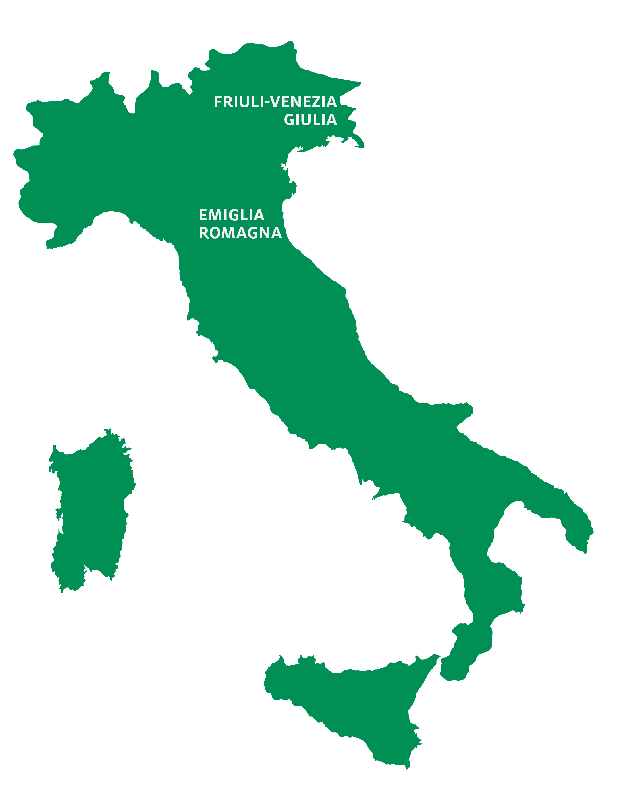 Regionen für Schüleraustausch in Italien 