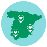 Spanien Regionswahl Städtewahl Grafik