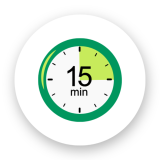 Timer über 15 min.