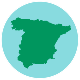 Spanien landesweit Grafik