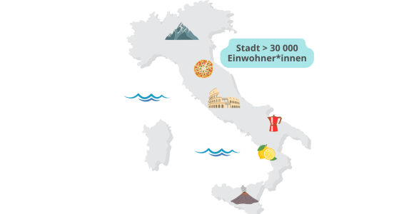 Karte Italien Stadt