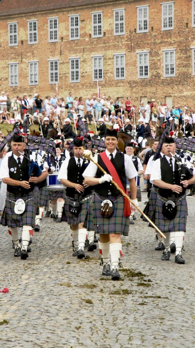 Schüleraustausch Schottland Dudelsack parade