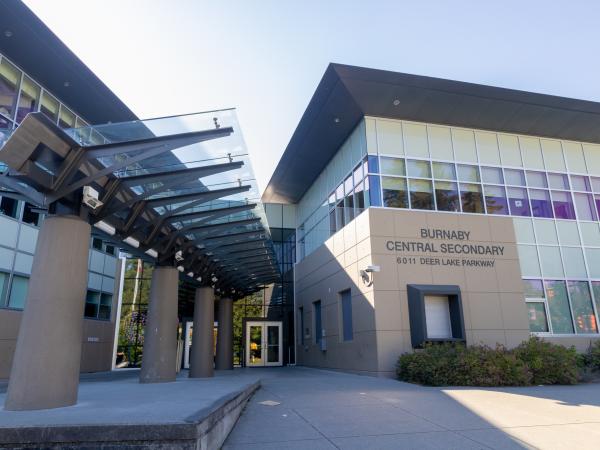 Burnaby Central Secondary School Eingang
