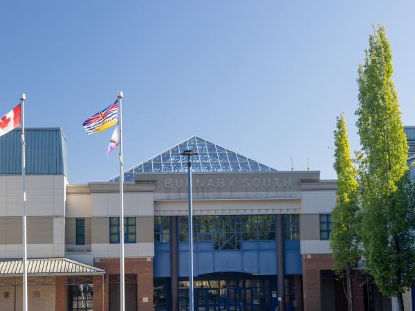 Burnaby South Secondary School Eingang