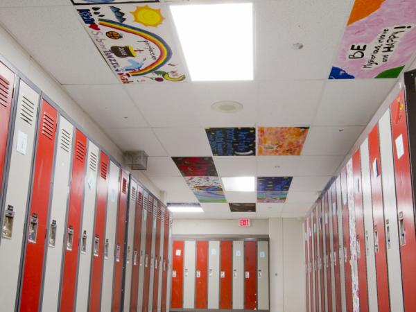 Moscrop Secondary School Hallway