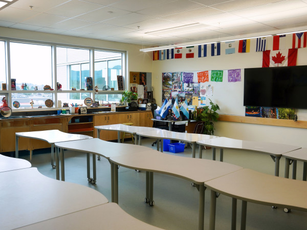 Burnaby North Secondary School Klassenraum