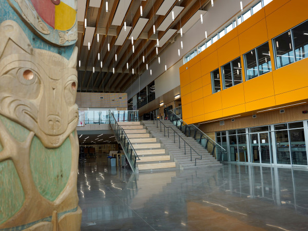 Burnaby North Secondary School Blick aus Klassenraum