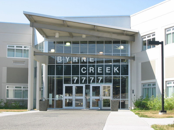 Byrne Creek Secondary School Entrance