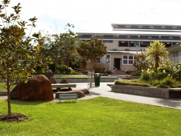 Rangitoto College Luftaufnahme Schule