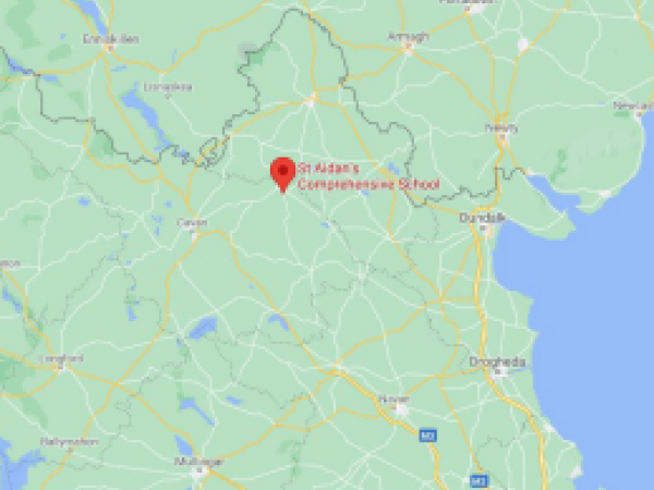 Karte Irlands mit Markierung