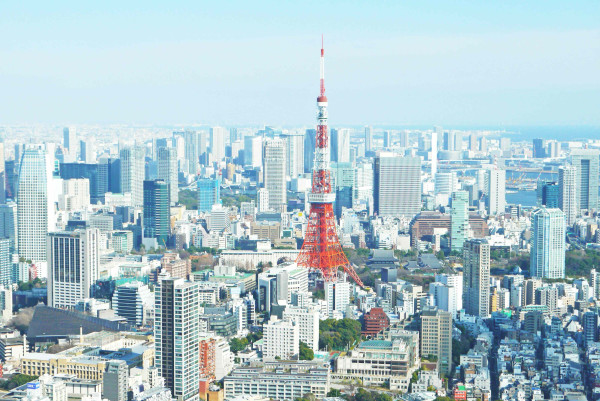 Stadtbild Tokio, Blick auf Tokio Tower