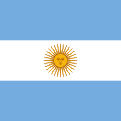 Quadratische Flagge Argentinien