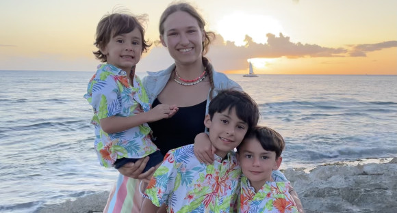 Au pair mit drei Gastkindern