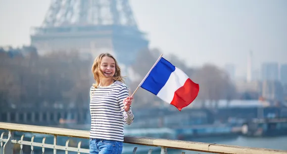 Frankreich Schülerin Paris