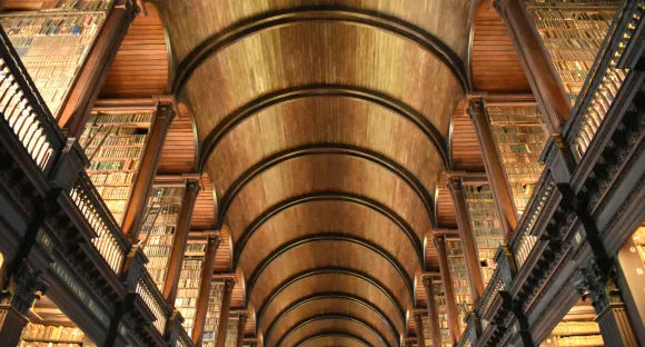 Bibliothek Decke
