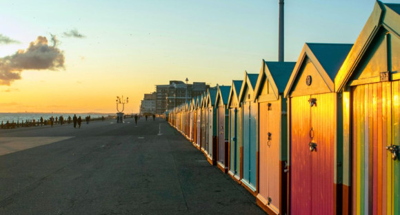 Häuser am Strand Brighton