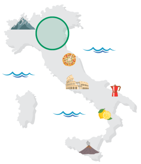 Gastfamilie Italien Karte Gastfamilie Italien