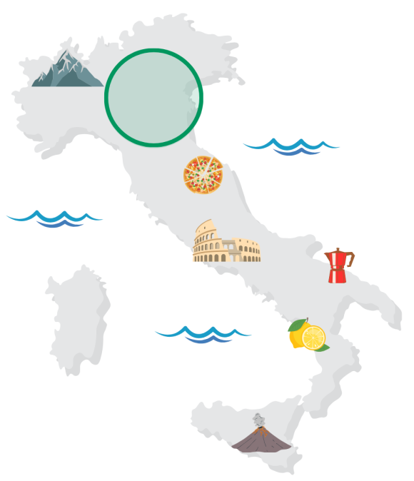 Karte Gastfamilie Italien