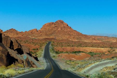 Auslandsjahr USA Landschaft mit Straße