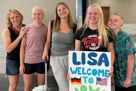 Ankunft am Flughafen in den USA