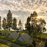 Camp mit zelten